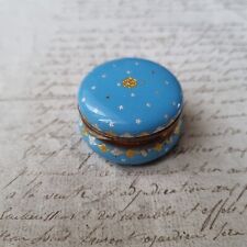 Boite Email Emaux Bleu XIXè