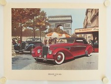 Affiche Automobile Collection DELAGE D 8 120 - PAUL BRACQ