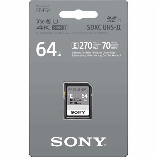 Sony séries 64gb sdxc - sd,