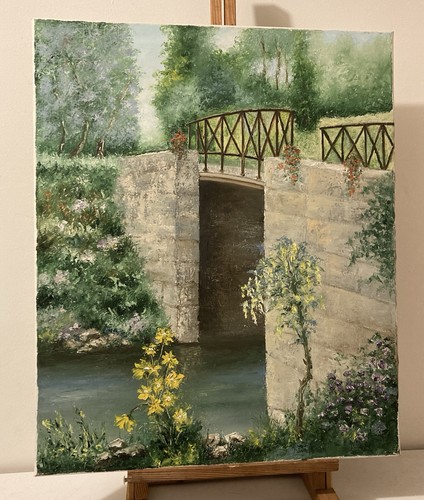 Tableau contemporain huile sur