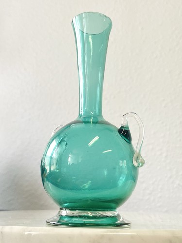 Vase murano amphore vert - vase,