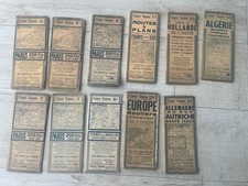 Lot 11 Cartes Routières  Taride Paris France et étranger 
