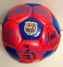 RARE BALLON FC BARCELONA SIGNE EQUIPE SAISON 1998 /// FIGO - RIVALDO - XAVI ...