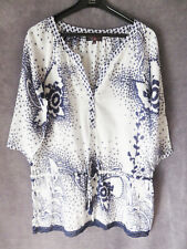 CHEMISE LONGUE TUNIQUE BLANC ET BLEU ♥ LITTLE MISS CAPTAIN ♥ T M TTBE +++ ☺