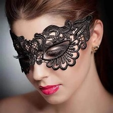 ✅Masque en dentelle noire