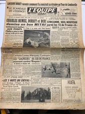 L'Equipe Journal 23/10/1951; Tour de Lombardie; Louison Bobet/ Charles Humez