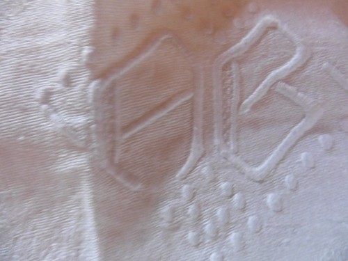 Ancienne nappe damasse lin - nappe,