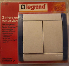 92444 legrand sagane double va et vient silex bleu complet 84020 neuf