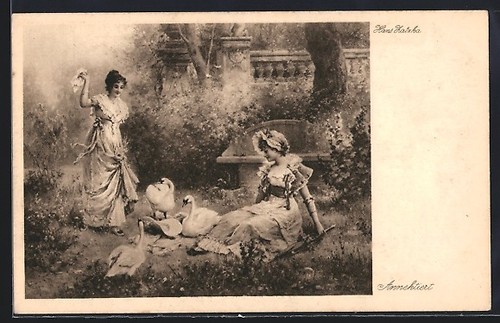 Carte postale artiste hans - postale,