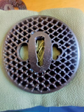 tsuba Sukashi Japon edo déco