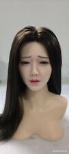Realistic Sex Doll Head Mobile Jaw Real Oral Tongue Masturbator Implanted Hair