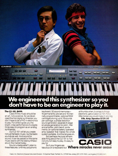 1985 casio keyboard - casio,