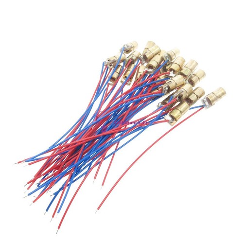10pcs 650nm 6mm - 10pcs, 3v