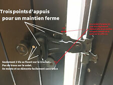 Entre-bailleur de volet pour espagnolette - Crochet de contrevent