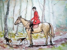 Chasse courre piqueux au - à,