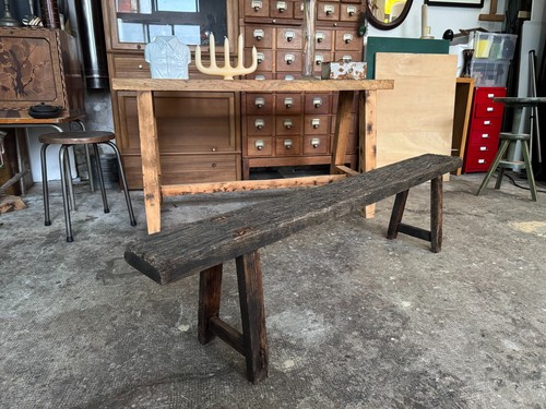 Banc paysan rustique - en, chêne