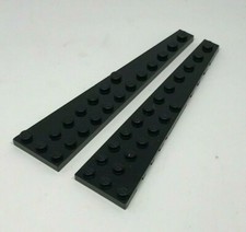 LEGO : 2x Plaque Aile Coin 12 x 3 - Réf 47397 47398 noir - Set 10283 10231 10213