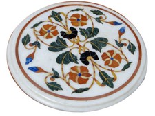 18 " Marbre Coin Table Haut