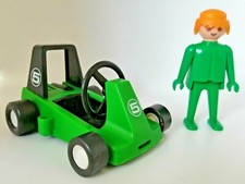 Véhicule Vintage  PLAYMOBIL - Karting Vert Vintage avec personnage 