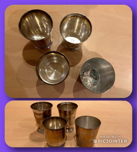 Lot verres timbales christofle - lot,