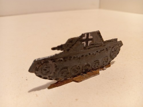 Plat étain panzer char - plat, f