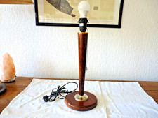 Pied de Lampe " LUM 1650 " Style Mazda. Bois Métal. Fonctionne. Superbe en TBE.