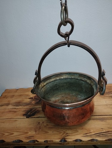 Chaudron cuivre ancien - chaudron,