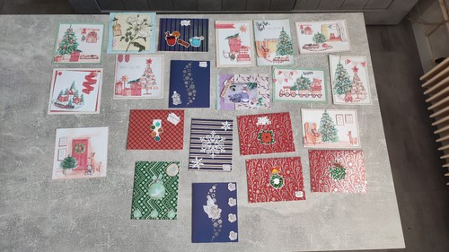 Lot cartes noël voeux - de,