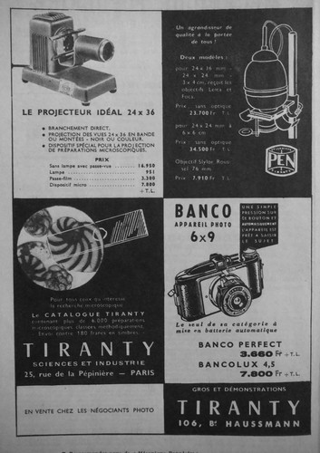 Publicité 1954 tiranty - publicitÉ,