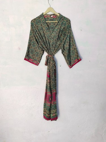 Long robe soie - long, veste