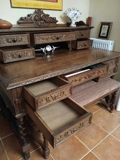 bureau ancien style Louis XIII