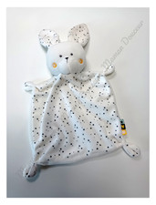 Doudou Plat Carré Lapin Blanc