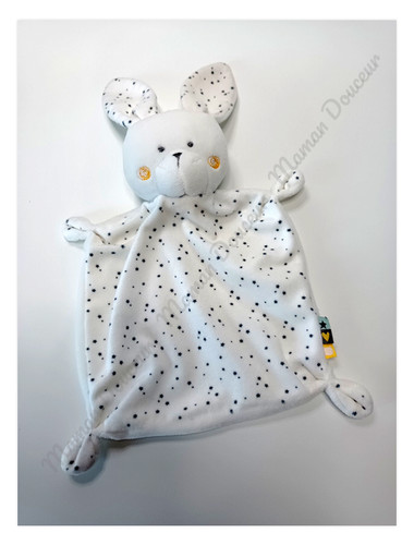 Doudou plat carré lapin - carré,