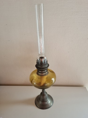Old vintage oil lamp - old,