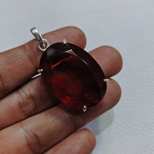 Pendentif grenat rouge pierre
