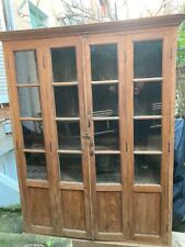 bibliothèque bois vitrée