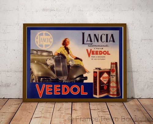 Poster affiche lancia veedol - poster-affiche,