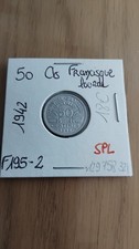 Pièce de 50 centimes francisque lourde - 1942 - SPL