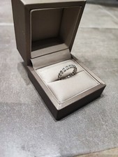 Bague Alliance Américaine Or 14 K Diamants Naturels T 53 valeur 3000 €