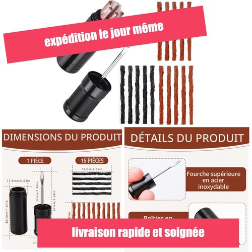 Kit réparation crevaison pneu