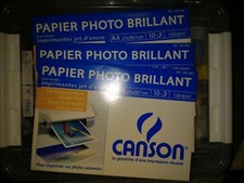 Papier Photo Brillant Canson A4 21x29,7 cm 10 feuilles - Lot de 3 pochettes