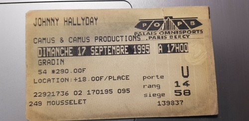 Rare billet concert - rare, / 