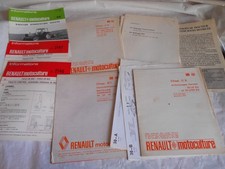 Ancien Tracteur Renault Motoculture Fonctionne Dossiers Carraro 195 284 315 430 Années 70