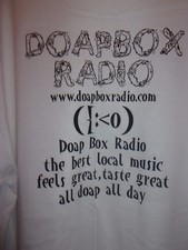 Dope Box Radio white graphic XL t shirt local music
