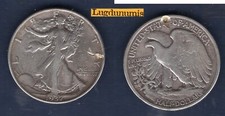 Etats Unis USA 1/2 $ Half Dollar 1937 TB Walking Liberty Argent Silver