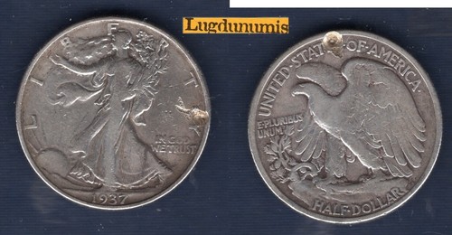 Etats unis usa half - 1/2, $