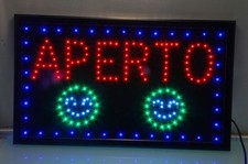 Enseigne Lumineuse Ouvert Avec Smileys