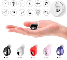 Kit Oreillette Écouteur Casque Bluetooth Intra-Auriculaire Mains Libre Sans Fil