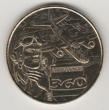 A 2010 TOKEN MEDAILLE MONNAIE DE PARIS -- 14 117 N°4  ARROMANCHES 360 L'AVIATEUR