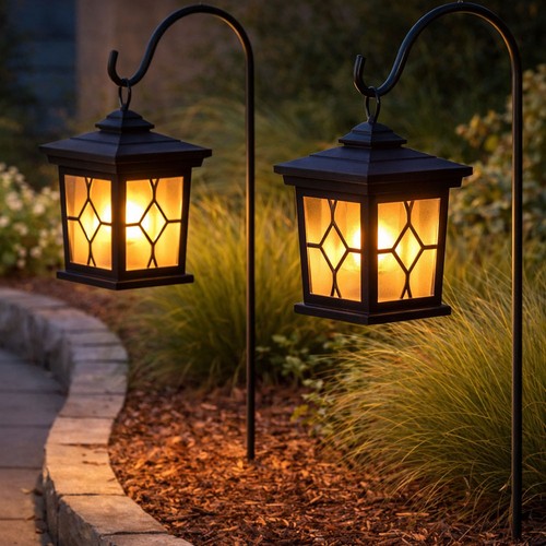 Lampe solaire avec piquet - avec,